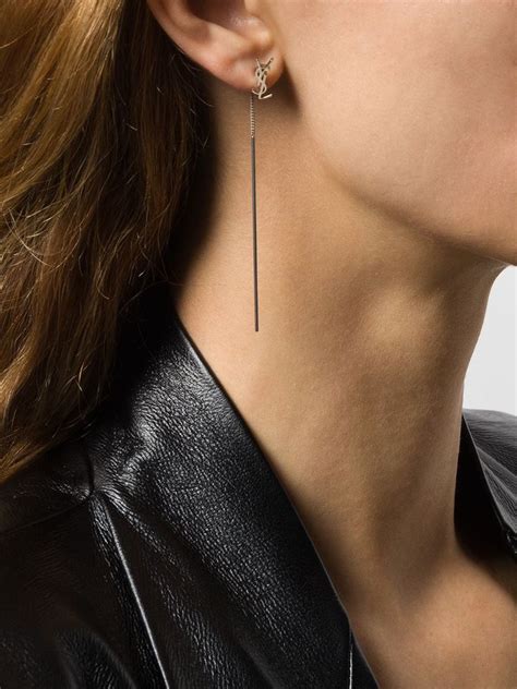 ysl ear cuff|ysl square earrings.